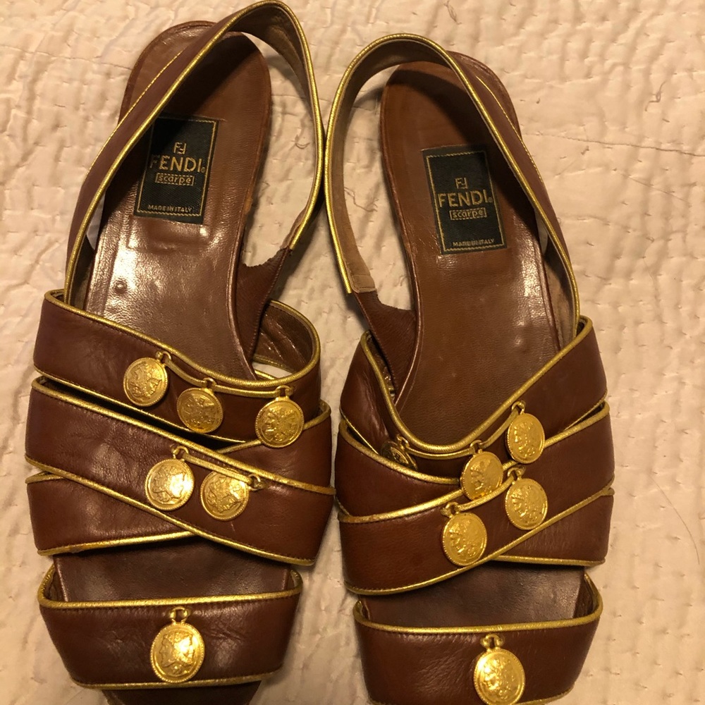 Vintage Fendi Roman Sandals